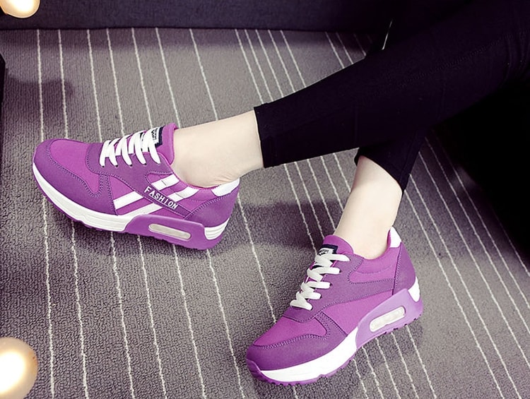 Purple Casual Sport Sneakers Import