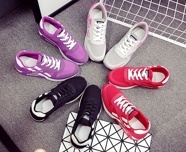 Purple Casual Sport Sneakers Import