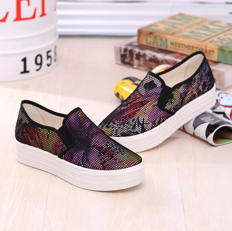 Black Thick Loafers Shoes Import