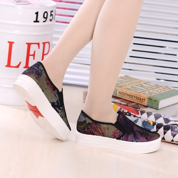 Black Thick Loafers Shoes Import