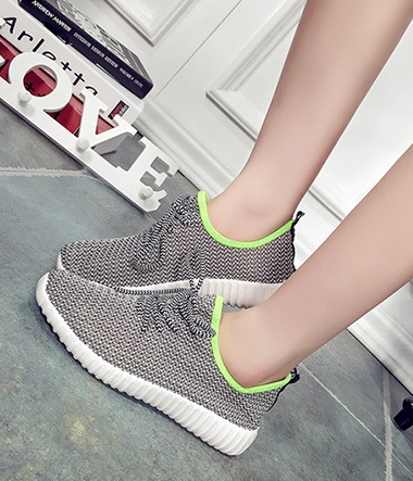 Gray Net Casual Shoes Import