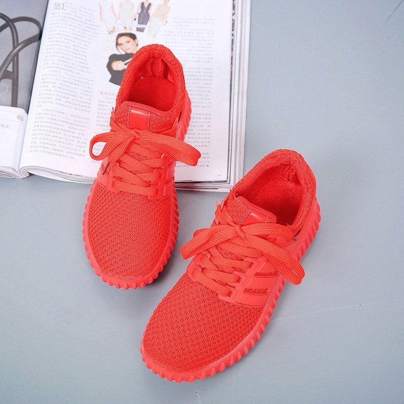 Red Casual Sport Shoes Import