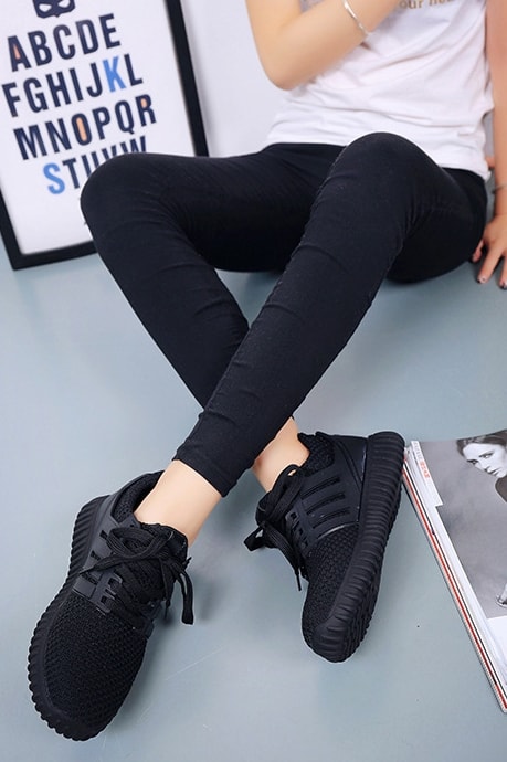 Black Casual Sport Shoes Import