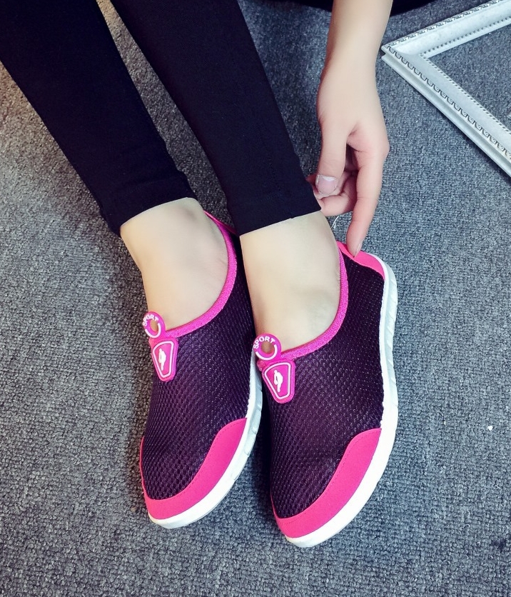 Purple Net Casual Shoes Import