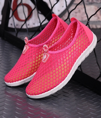 Pink Net Casual Shoes Import