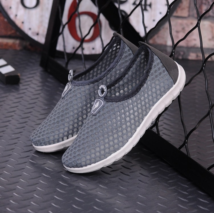 Gray Net Casual Shoes Import