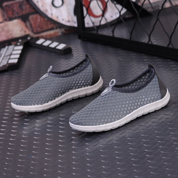 Gray Net Casual Shoes Import