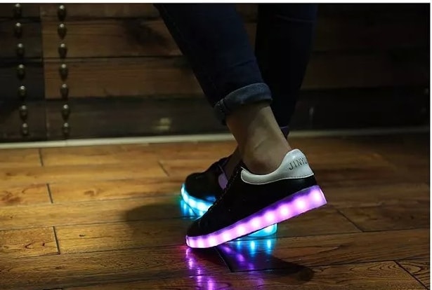 Black Casual LED Shoes Import - Female