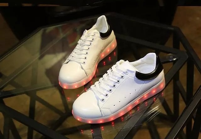 White Casual LED Shoes Import - Female