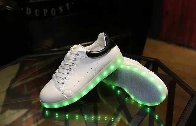 White Casual LED Shoes Import - Female