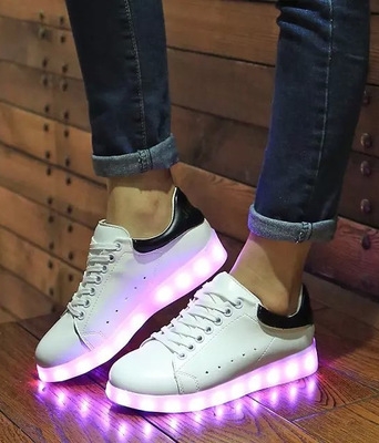 White Casual LED Shoes Import - Female