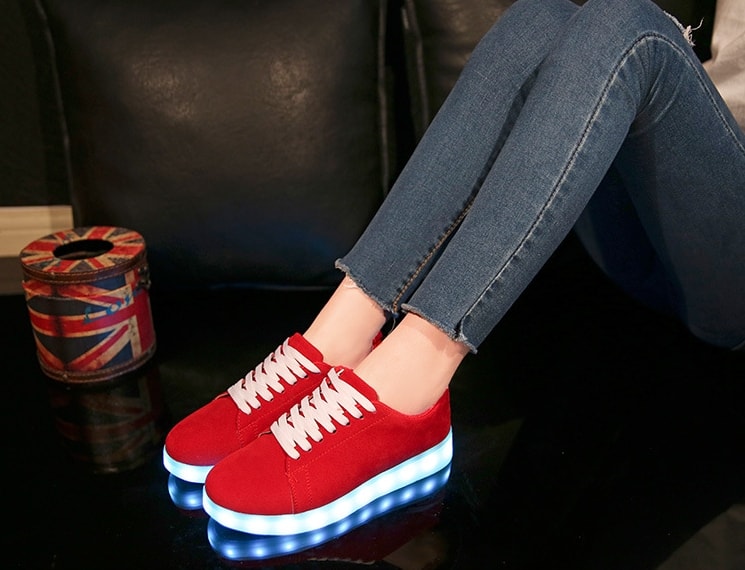 Red Casual LED Sport Shoes Import - Unisex Adult