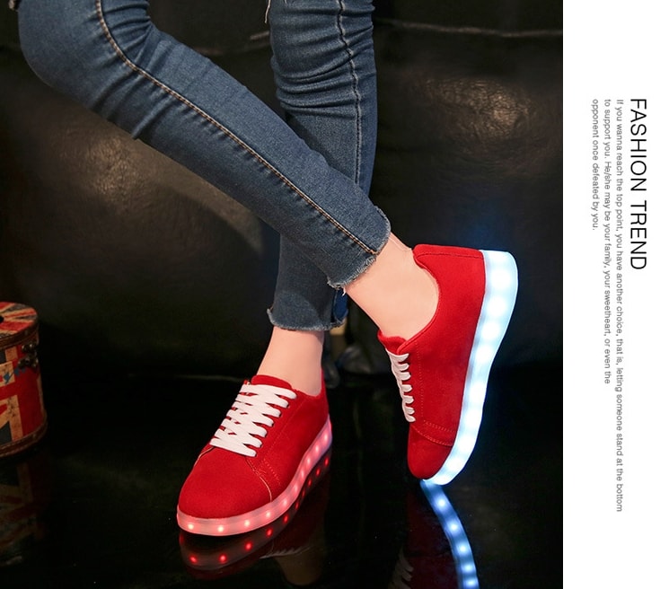 Red Casual LED Sport Shoes Import - Unisex Adult