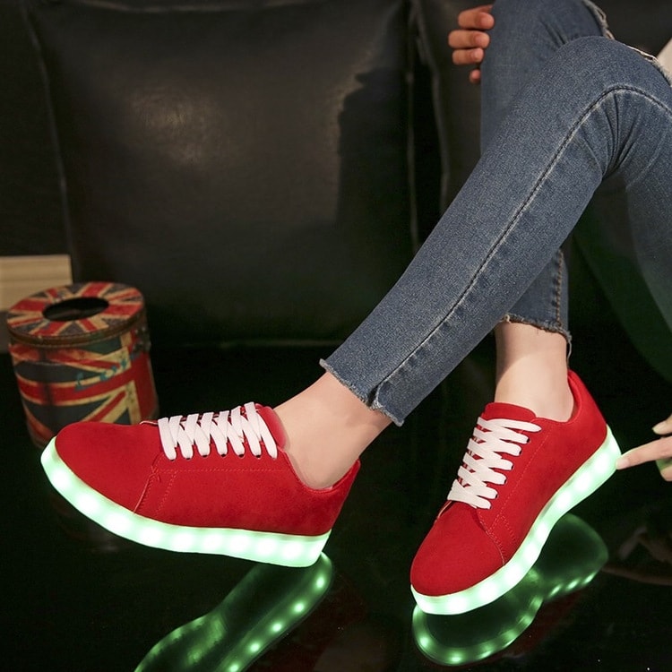 Red Casual LED Sport Shoes Import - Unisex Adult