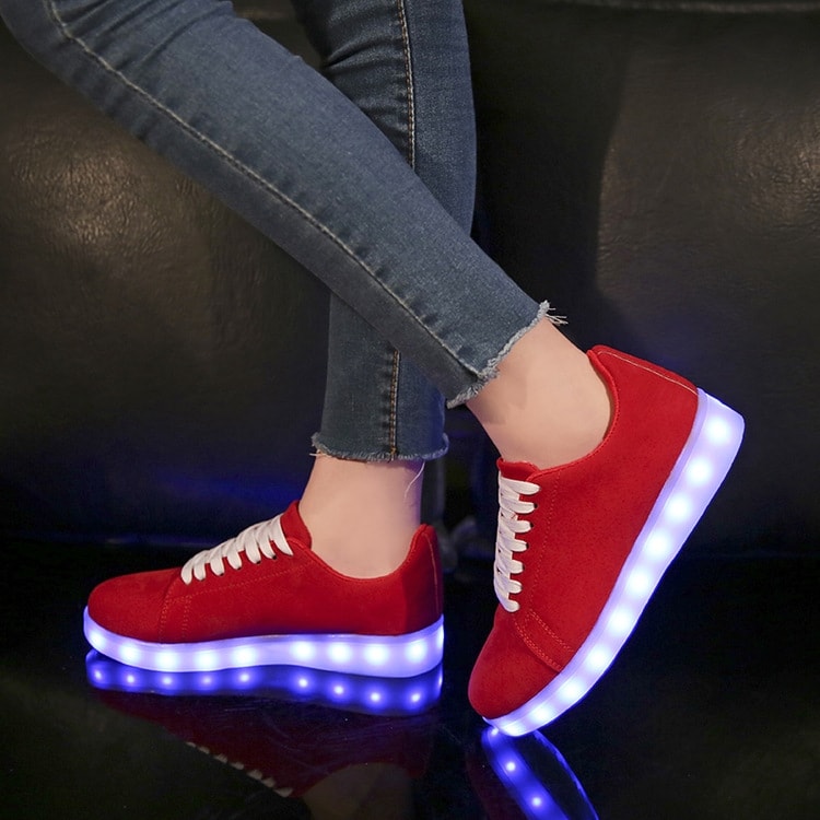 Red Casual LED Sport Shoes Import - Unisex Adult