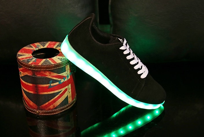 Black Casual LED Sport Shoes Import - Unisex Adult