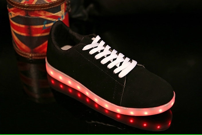 Black Casual LED Sport Shoes Import - Unisex Adult