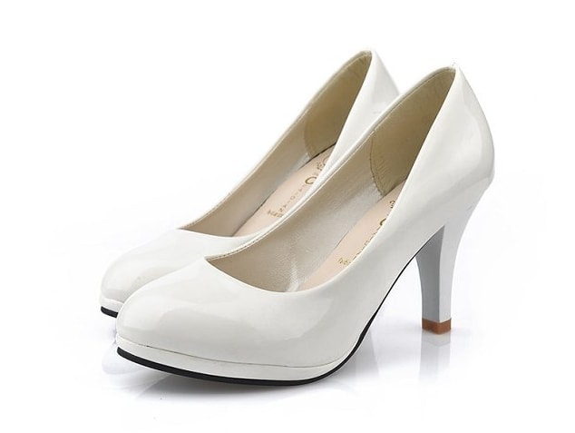 White High Heel Party Shoes Import