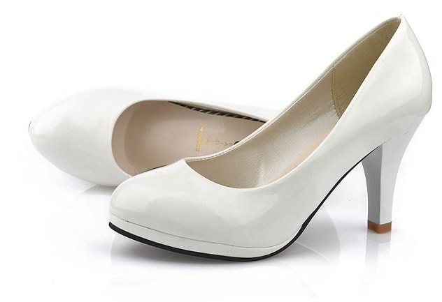 White High Heel Party Shoes Import