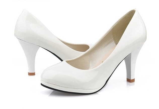 White High Heel Party Shoes Import