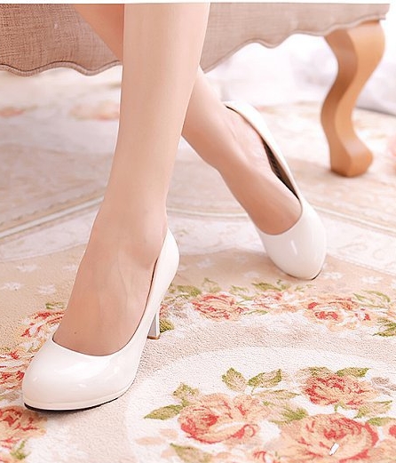 White High Heel Party Shoes Import