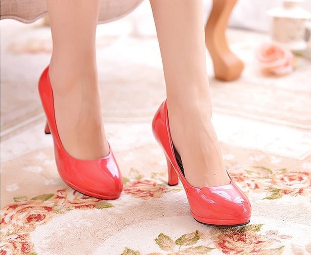 Red High Heel Party Shoes Import