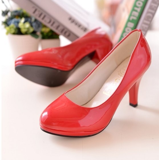 Red High Heel Party Shoes Import