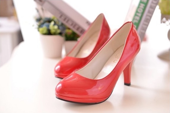 Red High Heel Party Shoes Import