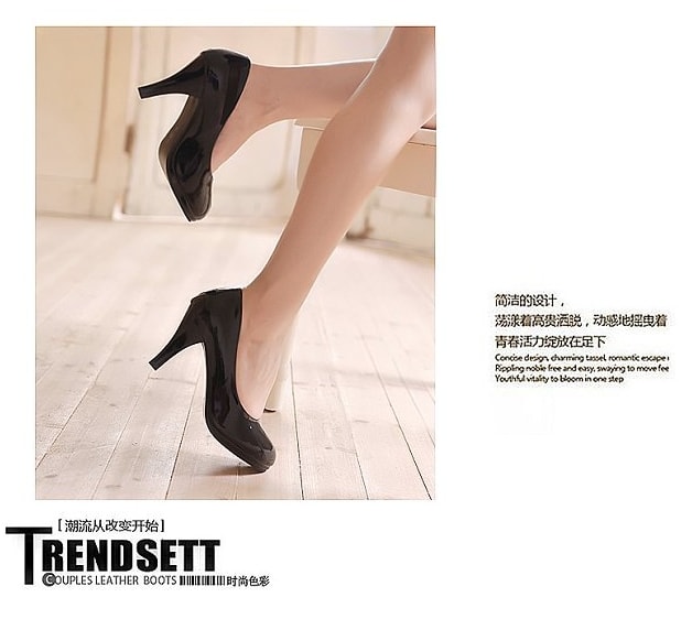 Black High Heel Party Shoes Import