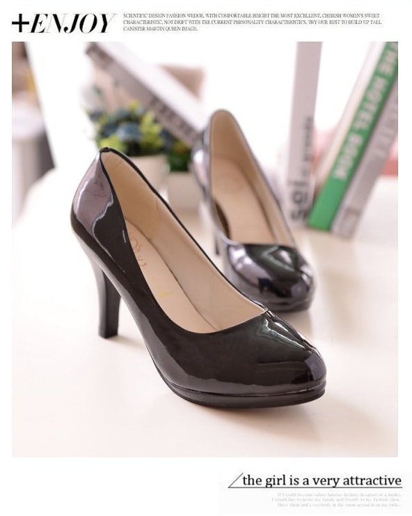 Black High Heel Party Shoes Import