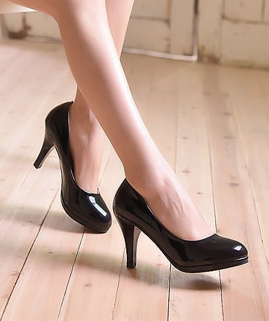 Black High Heel Party Shoes Import