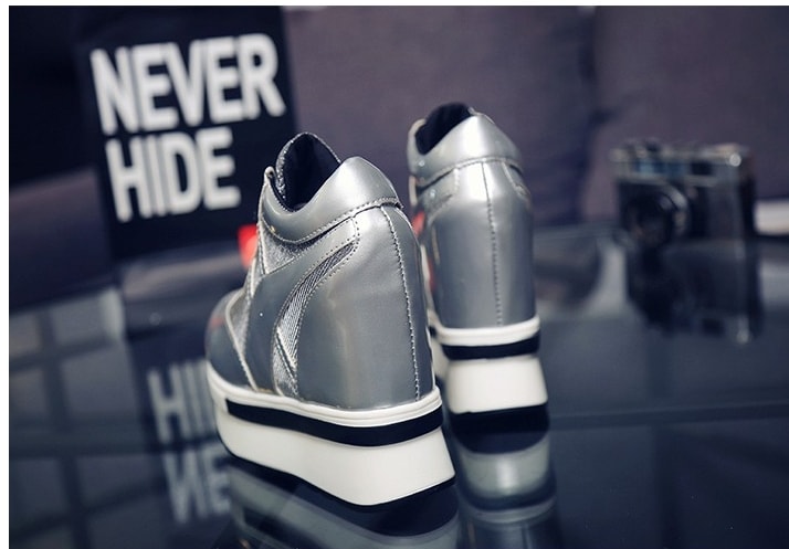 Silver Thick Crust Sneakers Import