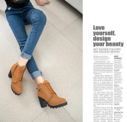 Brown Suede Mid Heel Boots Import