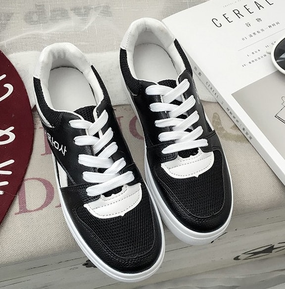 Black Casual Thick Crust Sneaker Import