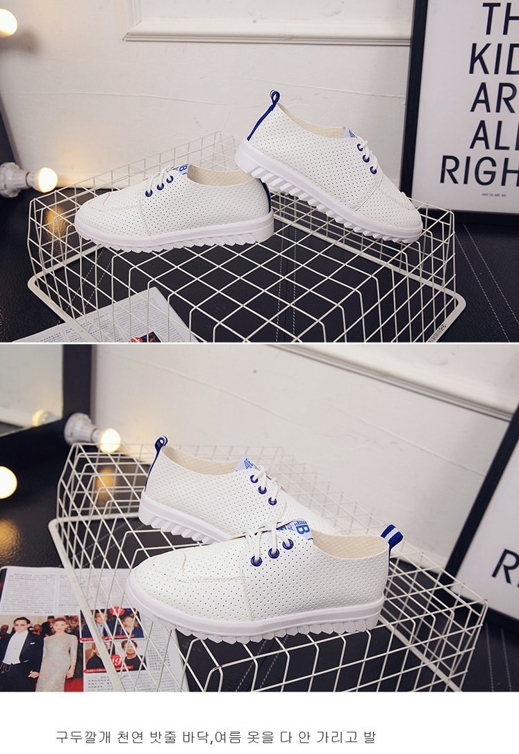 Blue Casual Minimalist Shoe Import