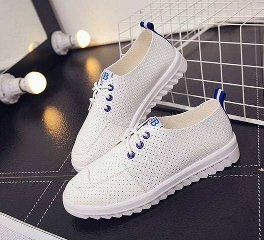 Blue Casual Minimalist Shoe Import