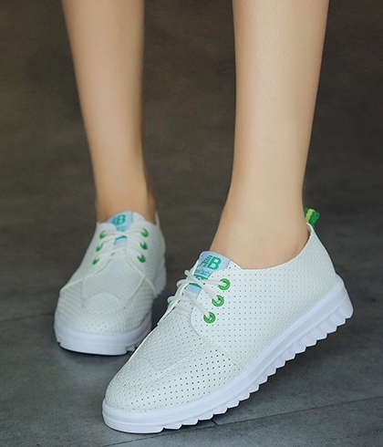 Green Casual Minimalist Shoe Import