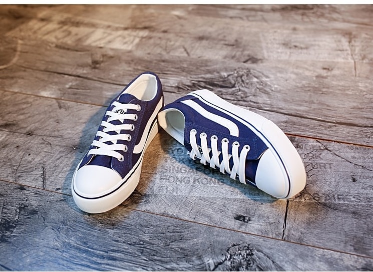 Blue Casual Canvas Shoes Import