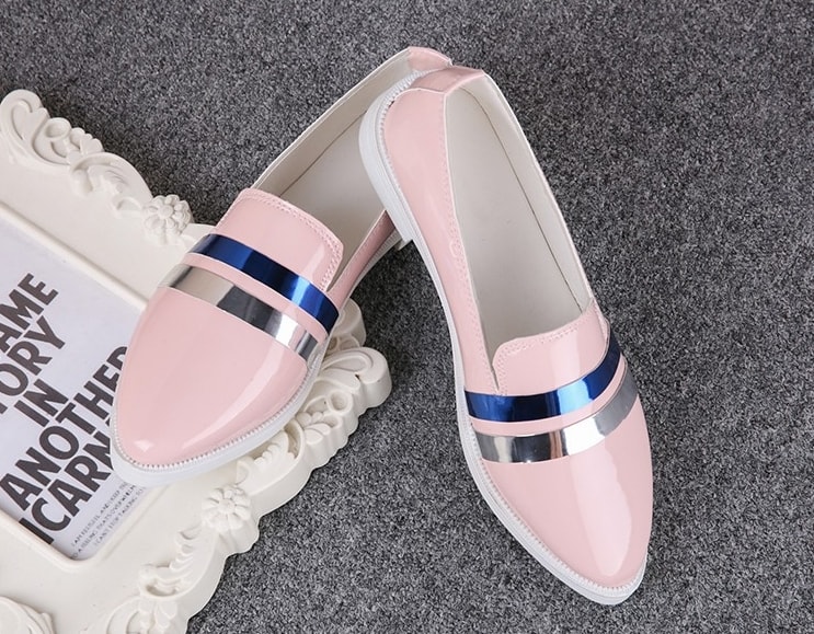 Pink Casual Flat Shoes Import