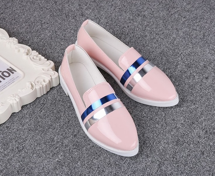 Pink Casual Flat Shoes Import