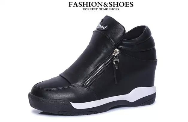 Black Zipper Martin Boots Import