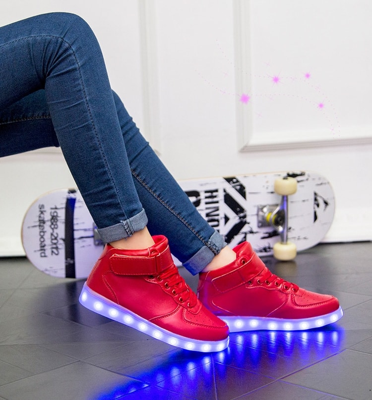 Red High Strap Luminous Shoe - Unisex Adult