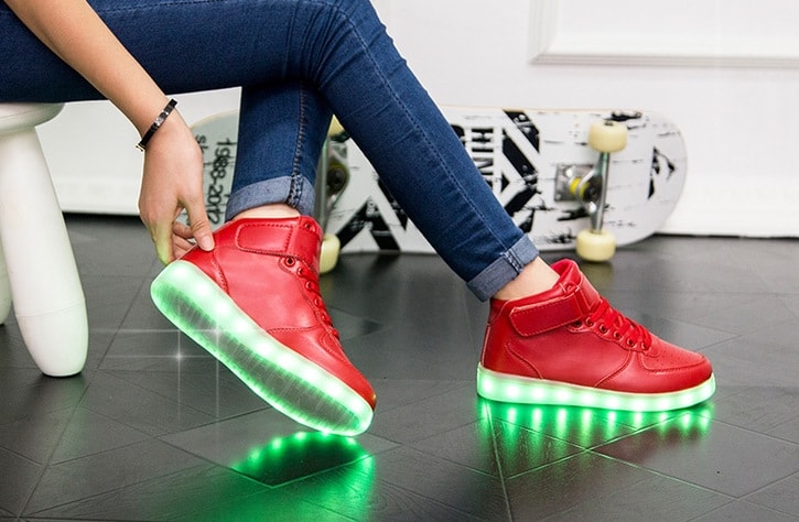 Red High Strap Luminous Shoe - Unisex Adult