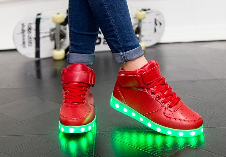 Red High Strap Luminous Shoe - Unisex Adult