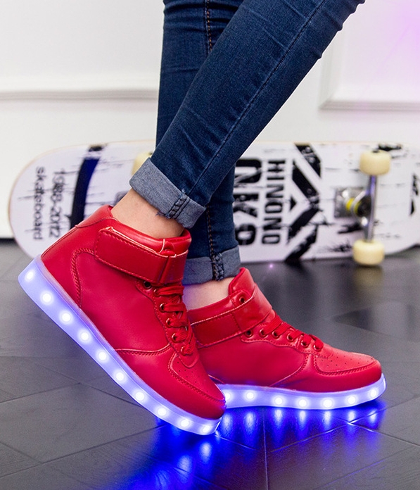 Red High Strap Luminous Shoe - Unisex Adult