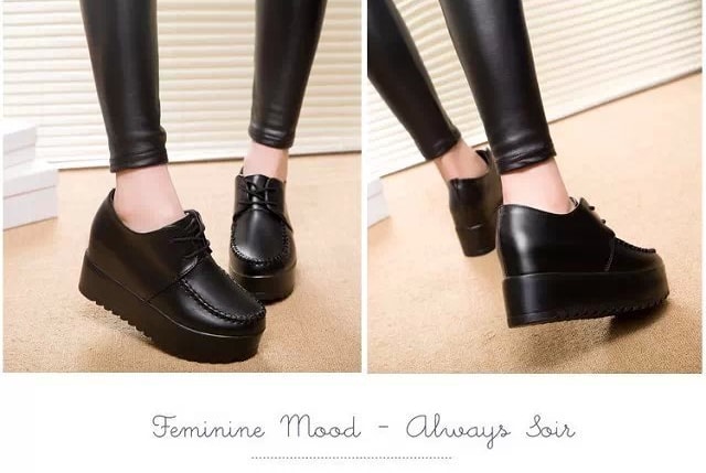 Black High Heel Casual Shoes Import