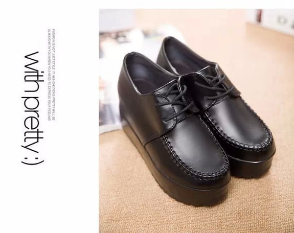 Black High Heel Casual Shoes Import