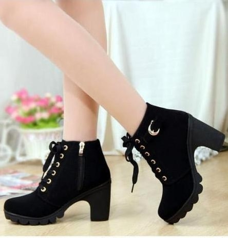 Black Casual Martin Boots