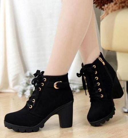 Black Casual Martin Boots