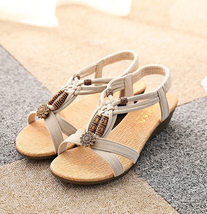 Beige Bohemian Sandal korea Import